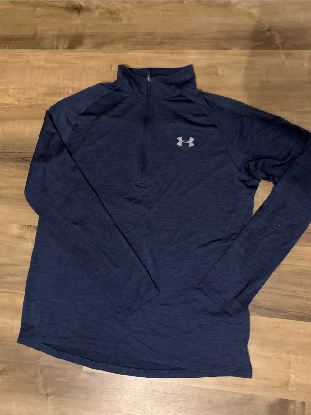 Under Armour Dark Navy Heather 1/4 Zip Training Top